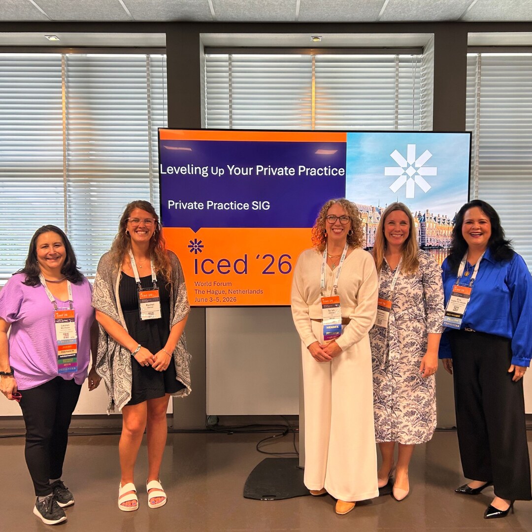 Rachel Gerow and colleagues at ICED 2026 in The Hague
